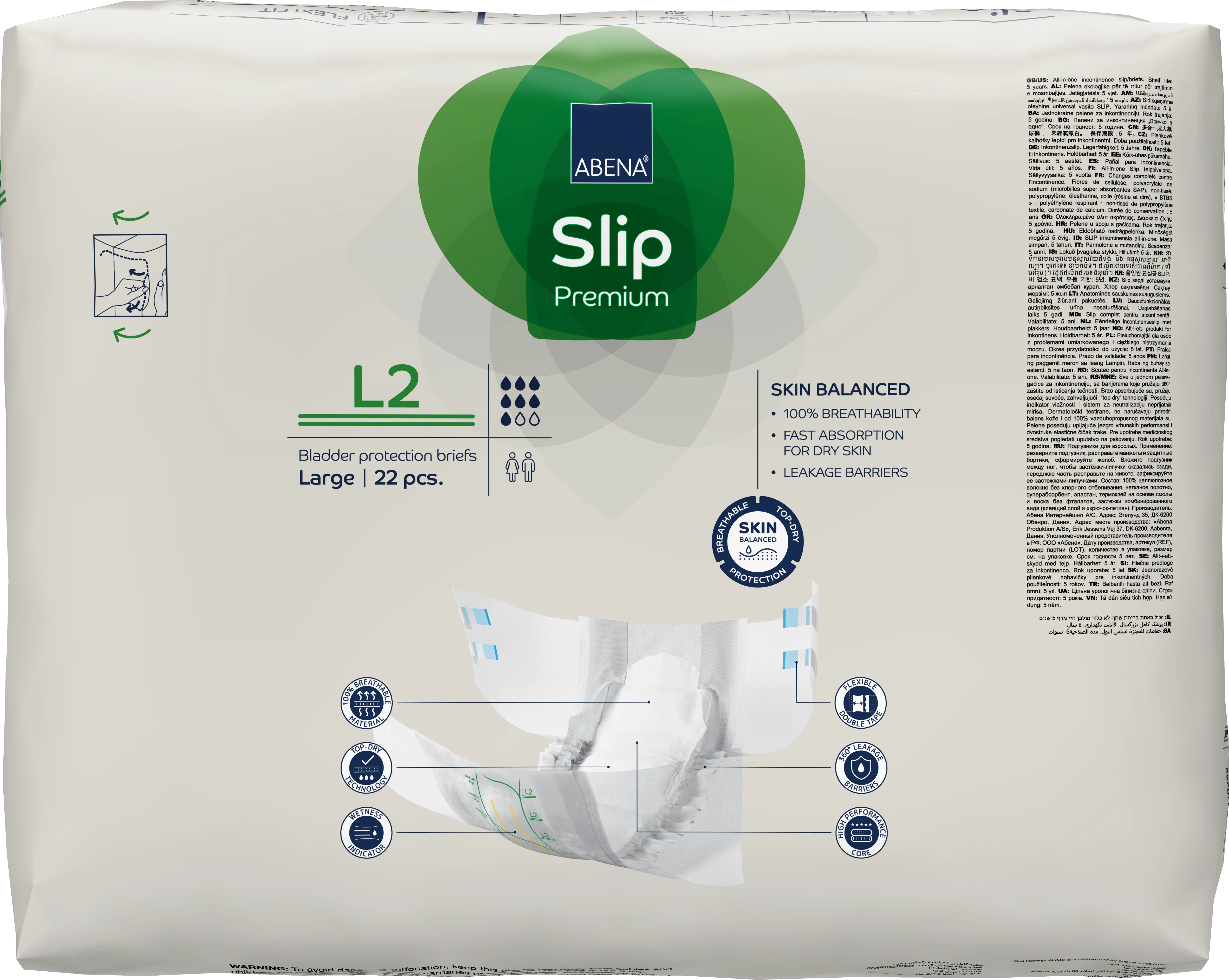 Abena Slip Premium Incontinence Brief