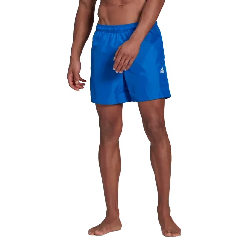 Adidas Solid Swim Men Swim Short Glow Blue