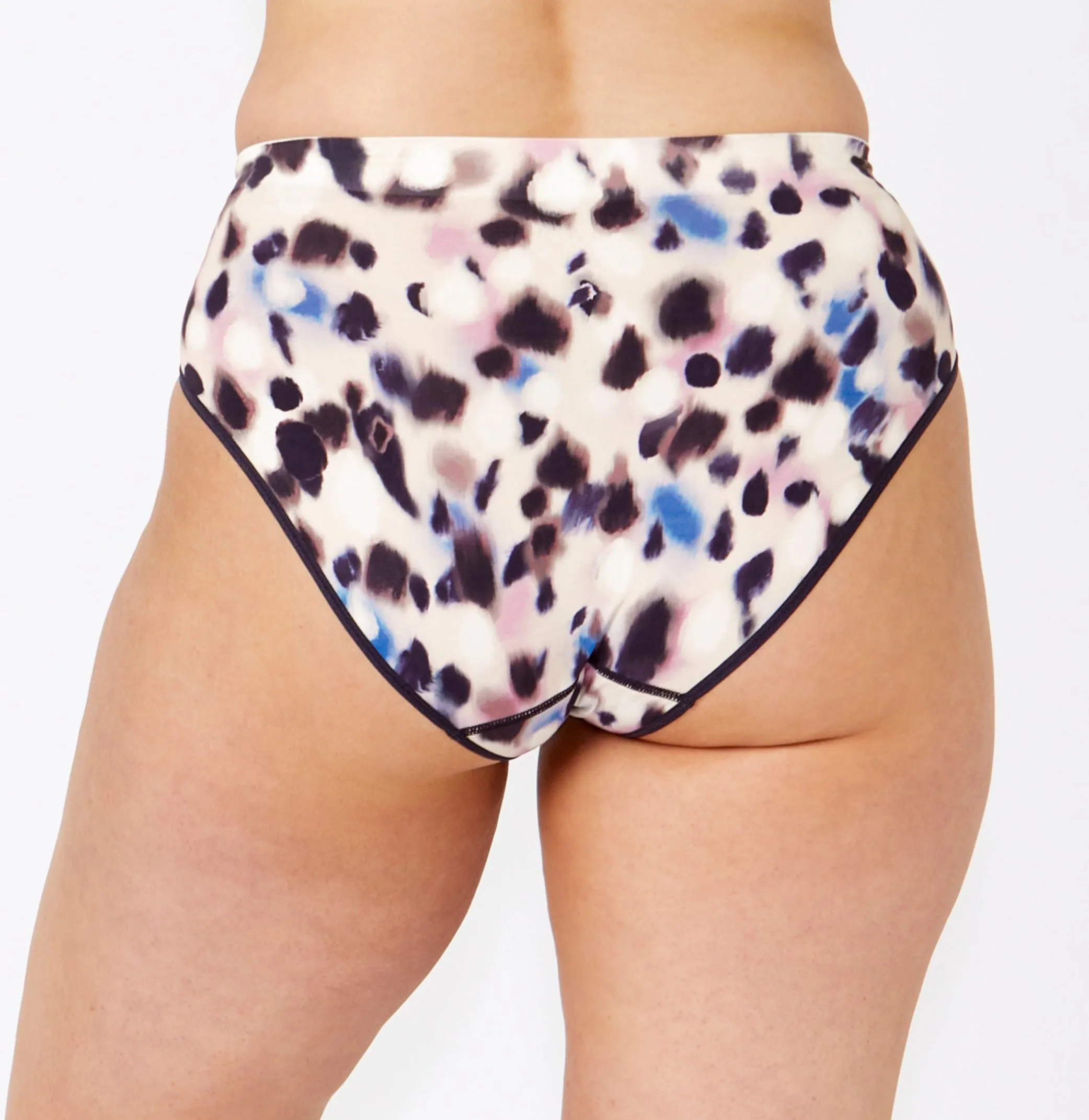 Ambra Bondi Bare Printed High Cut Brief - Night Rain