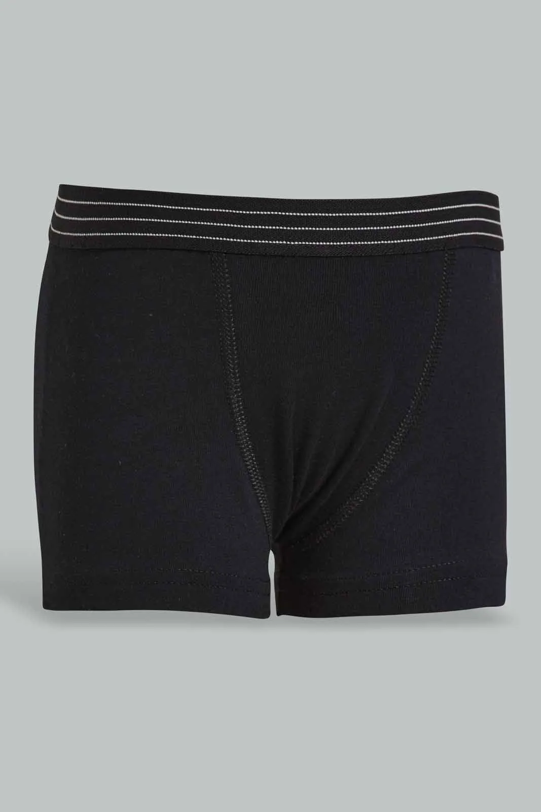 Black Boxers Set For Boys (Pack of 3)