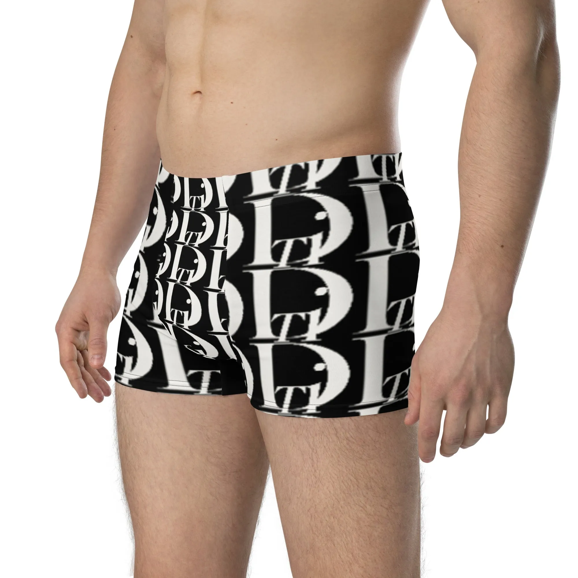 Black /white pattern Boxer Briefs