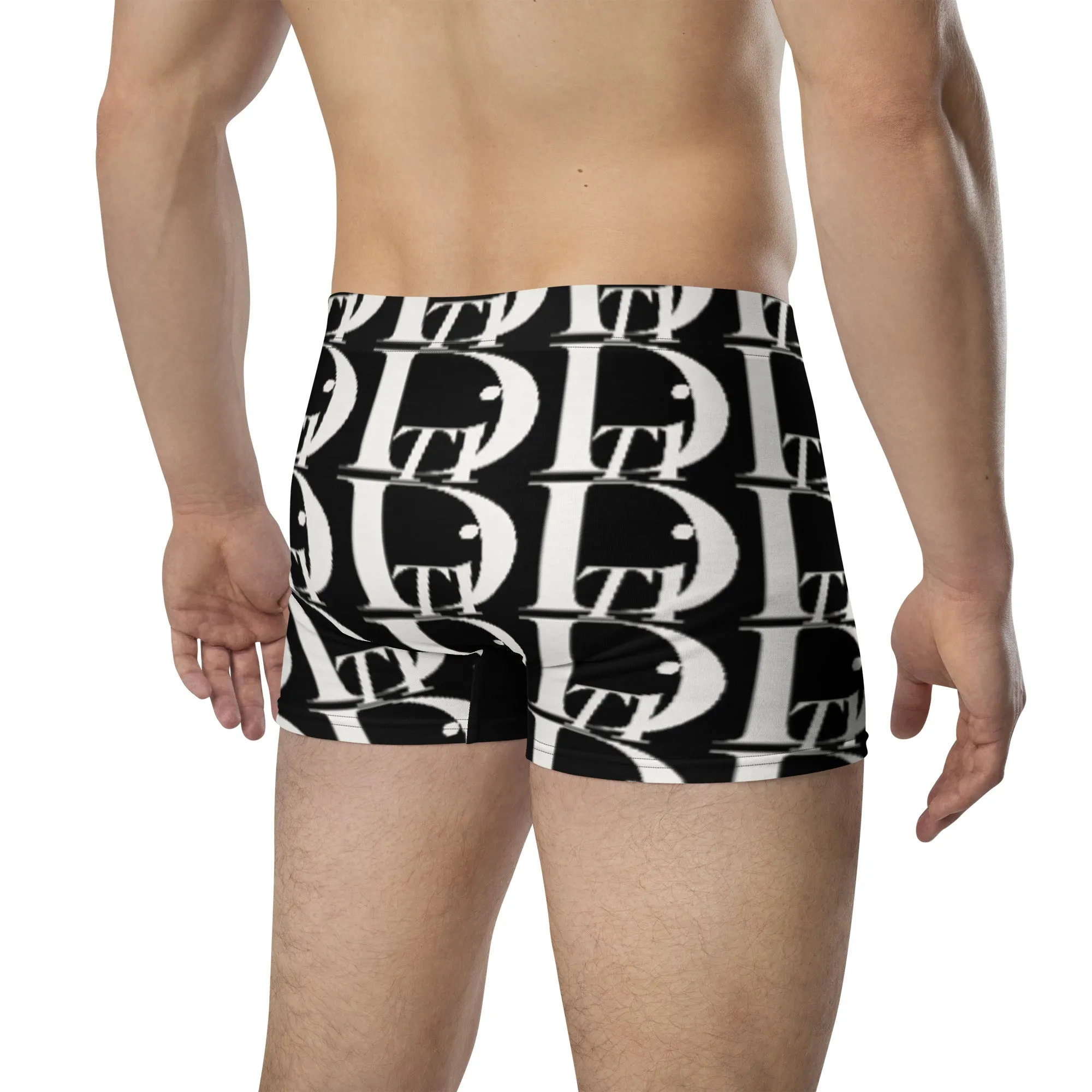 Black /white pattern Boxer Briefs