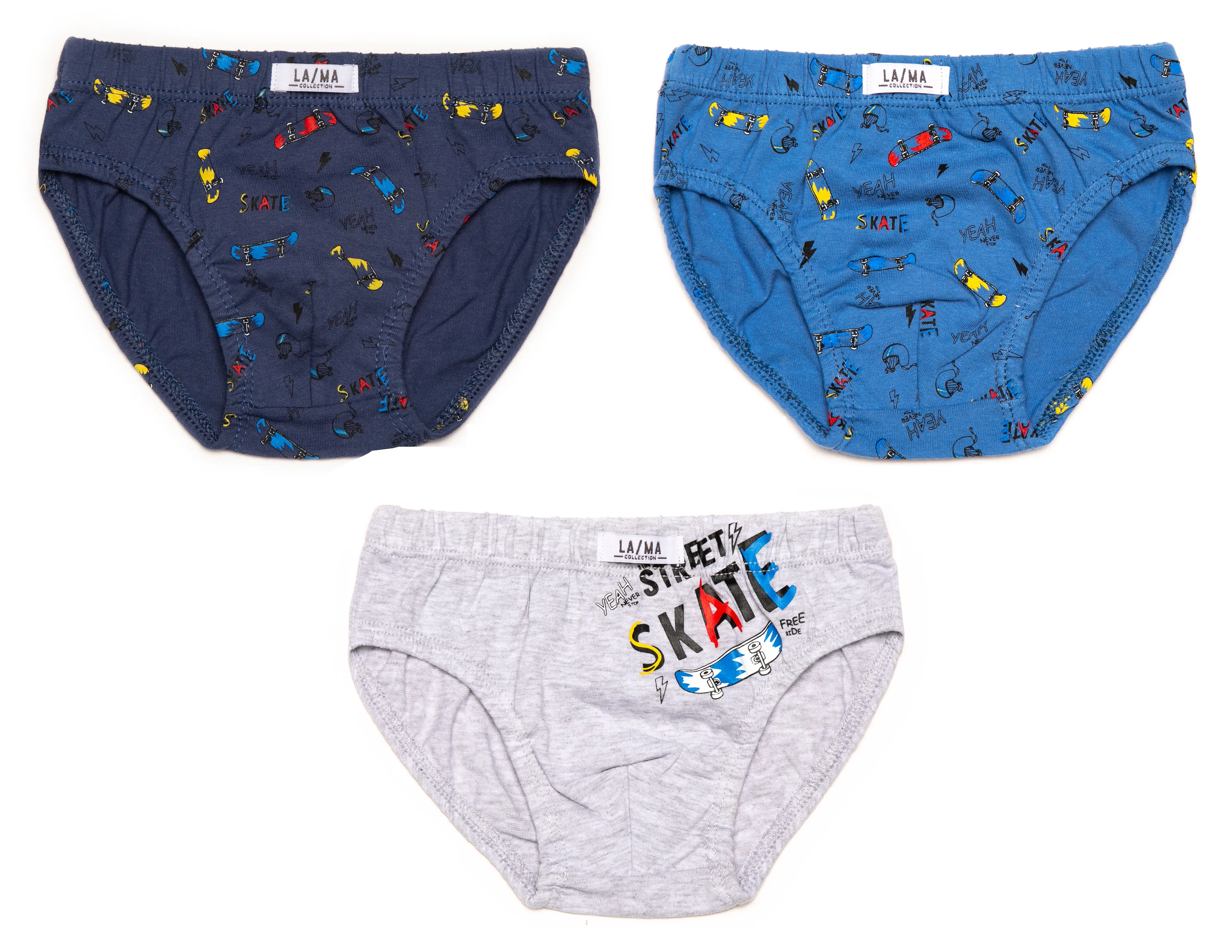 Boys Briefs Skate 3-Pack (6-10yrs)