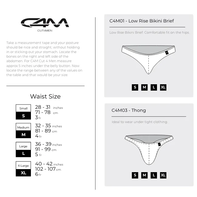 C4M Low Rise Bikini Brief Provocative - Dollar