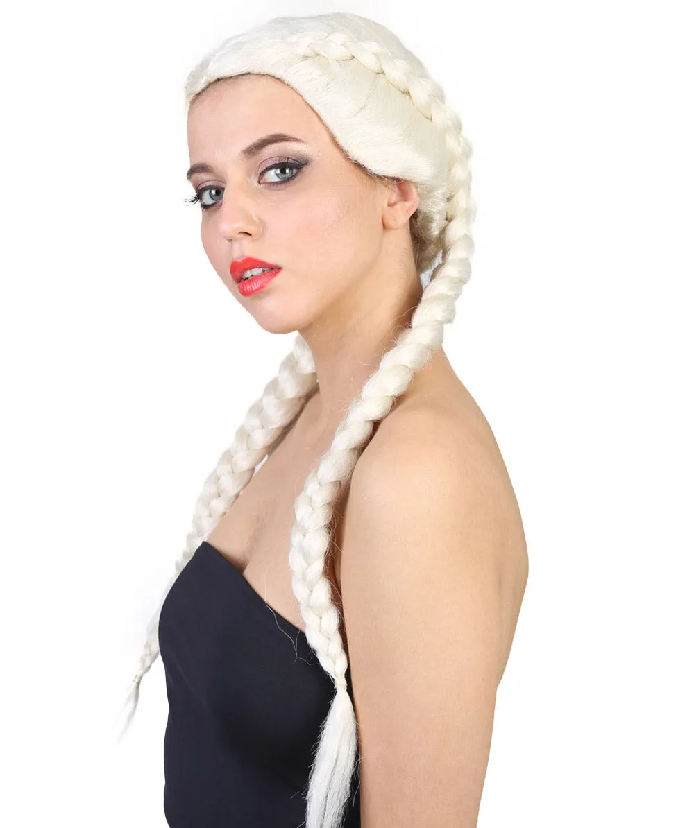 Celebrity Womens Boxer Braid Wig | Blonde Celebrity Wig | Premium Breathable Capless Cap