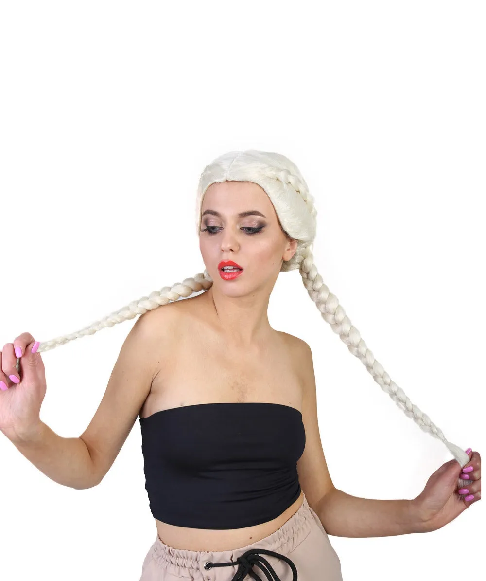 Celebrity Womens Boxer Braid Wig | Blonde Celebrity Wig | Premium Breathable Capless Cap