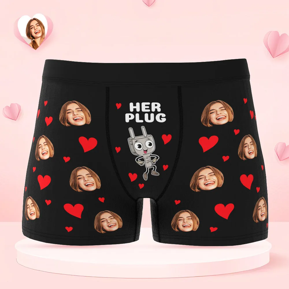 Custom Face Couple Underwear Personalised Boxer Briefs and Panties Valentine's Day Gifts