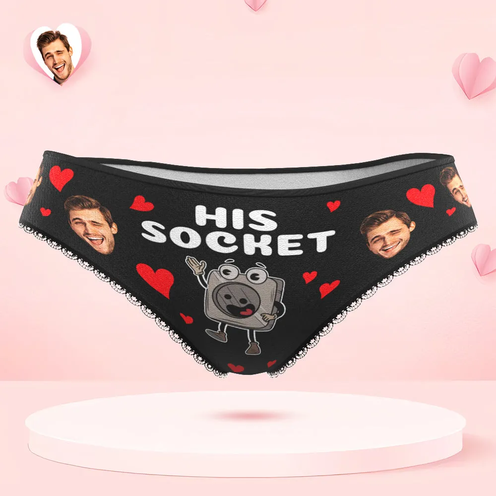 Custom Face Couple Underwear Personalised Boxer Briefs and Panties Valentine's Day Gifts