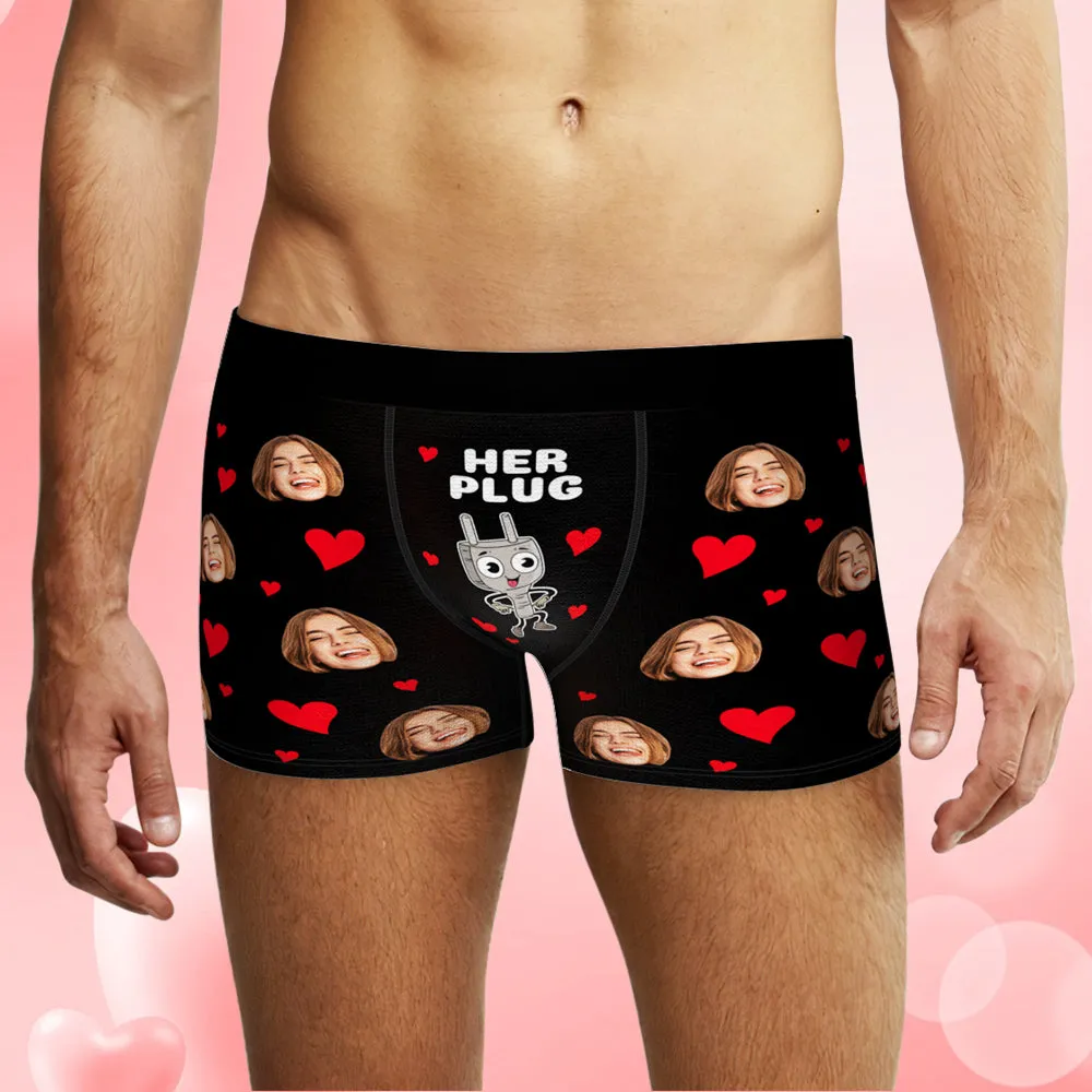 Custom Face Couple Underwear Personalised Boxer Briefs and Panties Valentine's Day Gifts