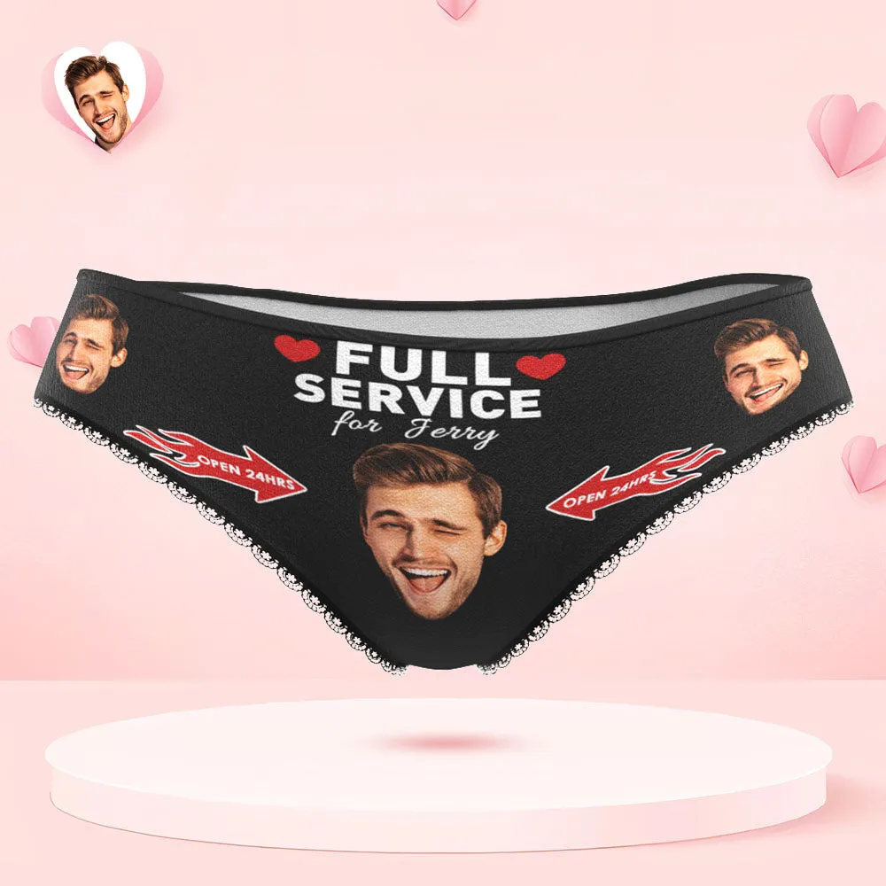 Custom Face Underwear Personalised Name Boxer Briefs and Panties OPEN 24HRS Valentine's Day Gifts for Couple