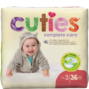 Cuties® Baby Diaper Size 3, 16 to 28 lb - Replaces FQCCC03