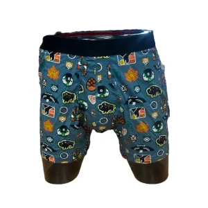 Drop Temp Cooling Cotton Boxer Brief - Outside Is In Hydro Blue