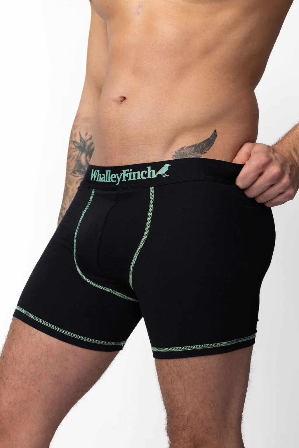 Everyday Vibe Black-Mint Boxer Brief