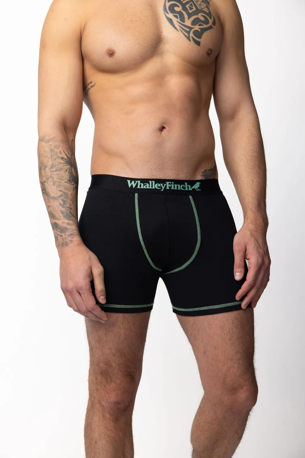 Everyday Vibe Black-Mint Boxer Brief