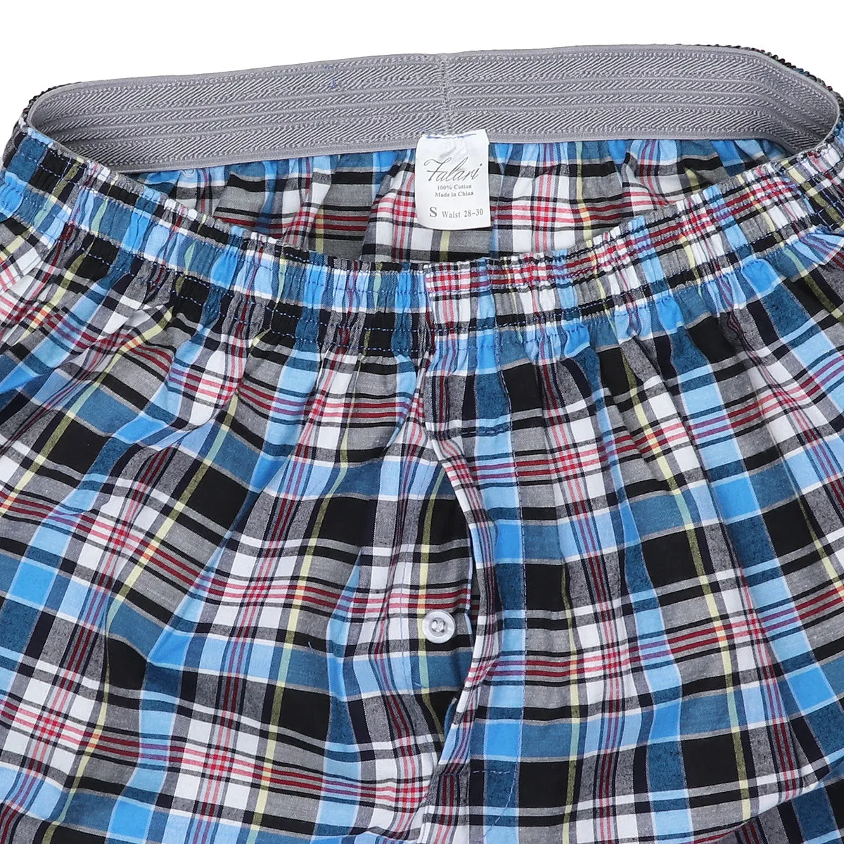 Falari 4-Pack Men's Boxer Underwear 100% Cotton Premium Quality 368-10