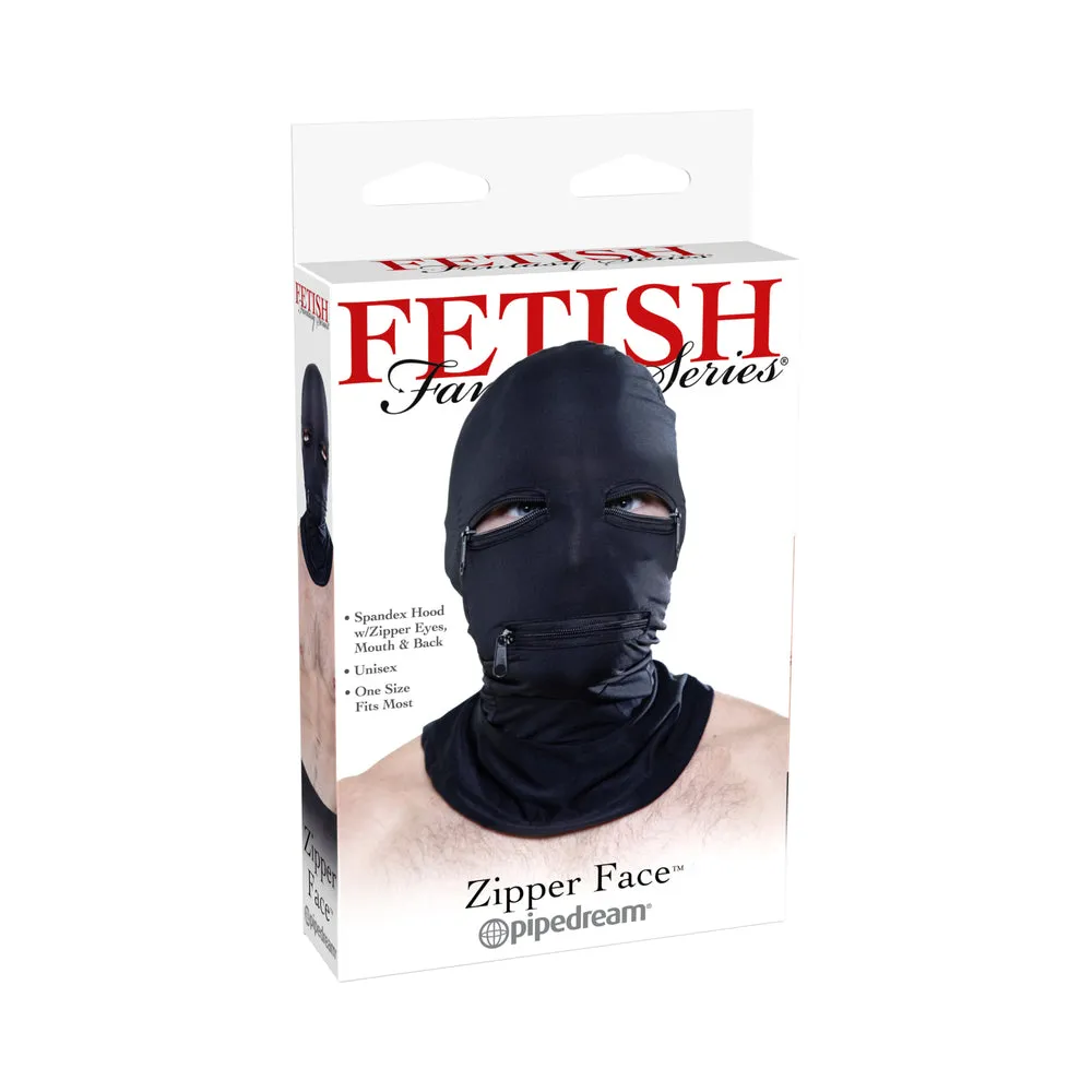 FF Black Zipper Face Hood