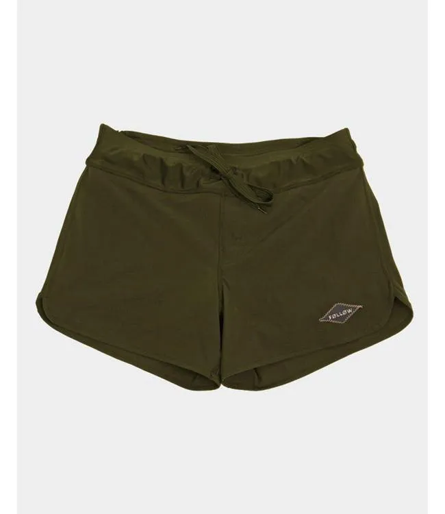 Follow Pharaoh Womens Ride Shorts - Olive