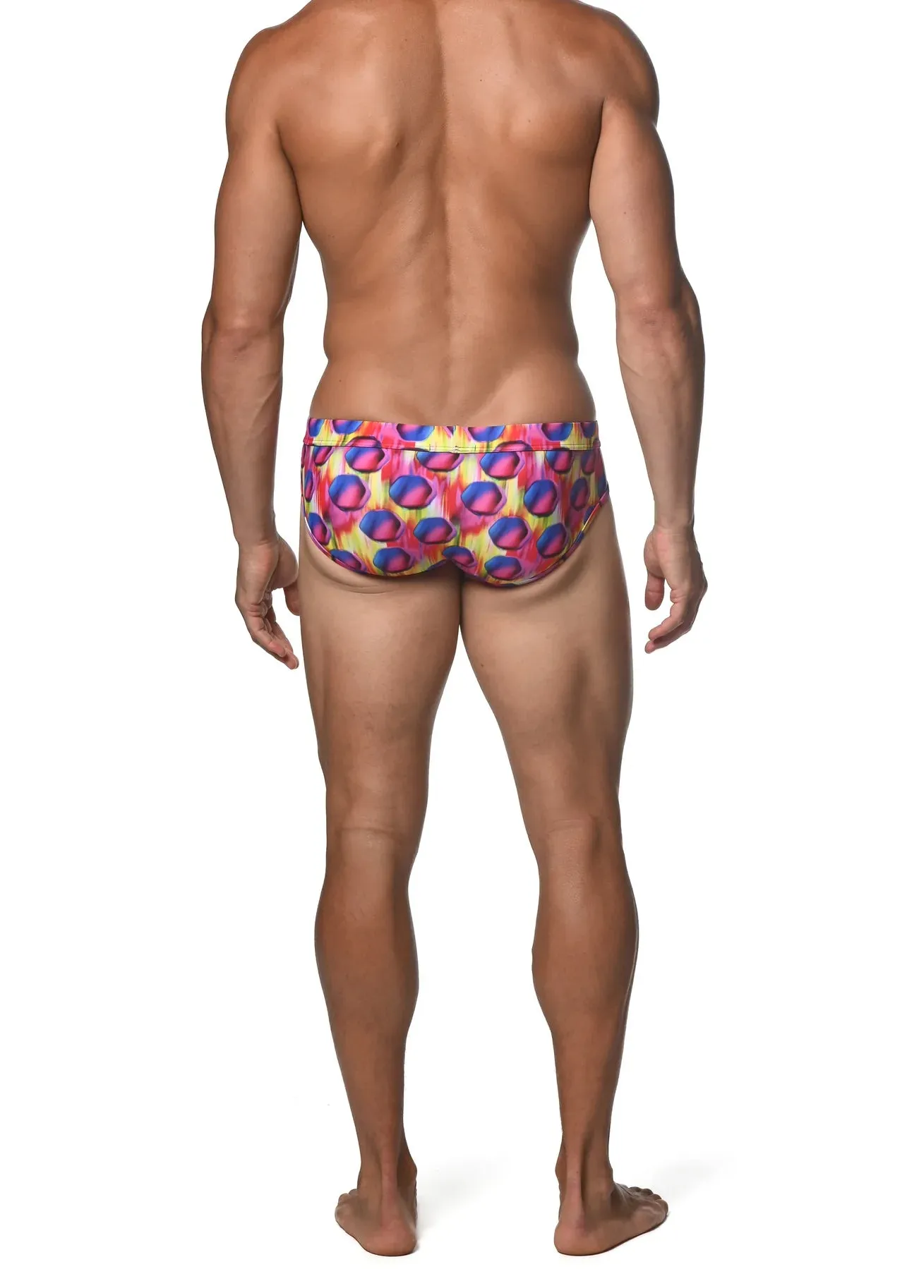 FREESTYLE SWIM BRIEF - ROYAL HEX