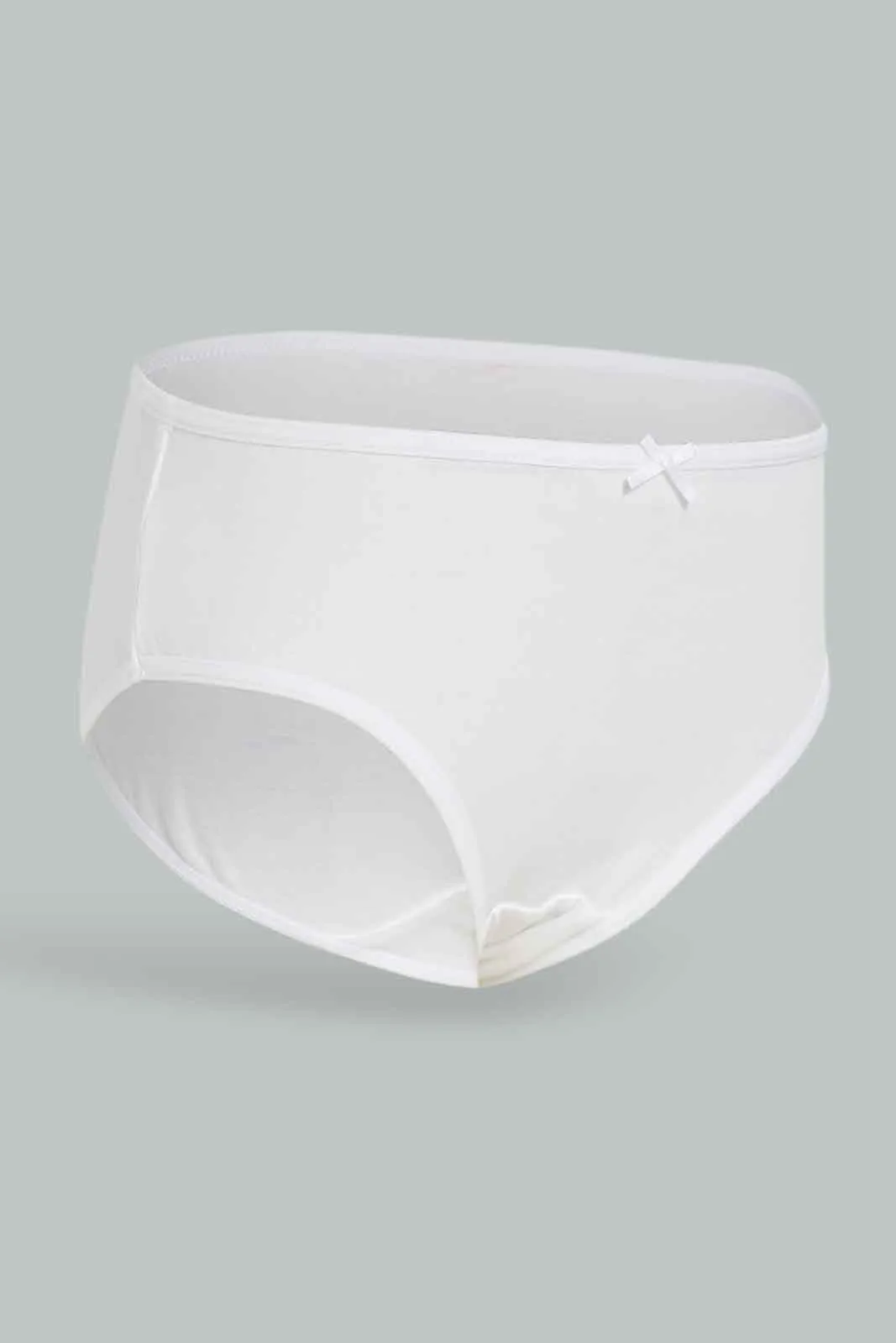 Girls White Boxer Brief Set (Pack Of 5)