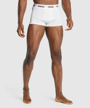 Gymshark Trunk 2pk - White