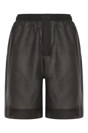 Iberis Long Boxer Shorts Black