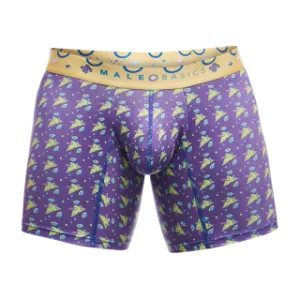 Male Basics Hipster Mid Thigh Boxer Brief Dimension Purple