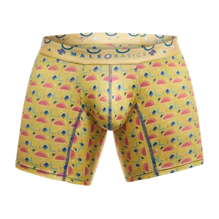 Male Basics Hipster Mid Thigh Boxer Brief Radiance Yellow