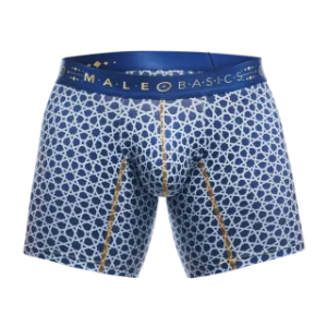 Male Basics Hipster Mid Thigh Boxer Brief Stellar Blue