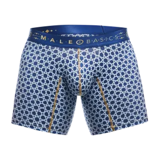 Male Basics Hipster Mid Thigh Boxer Brief Stellar Blue