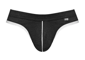 Male Power Sport Mesh Sport Jock Black