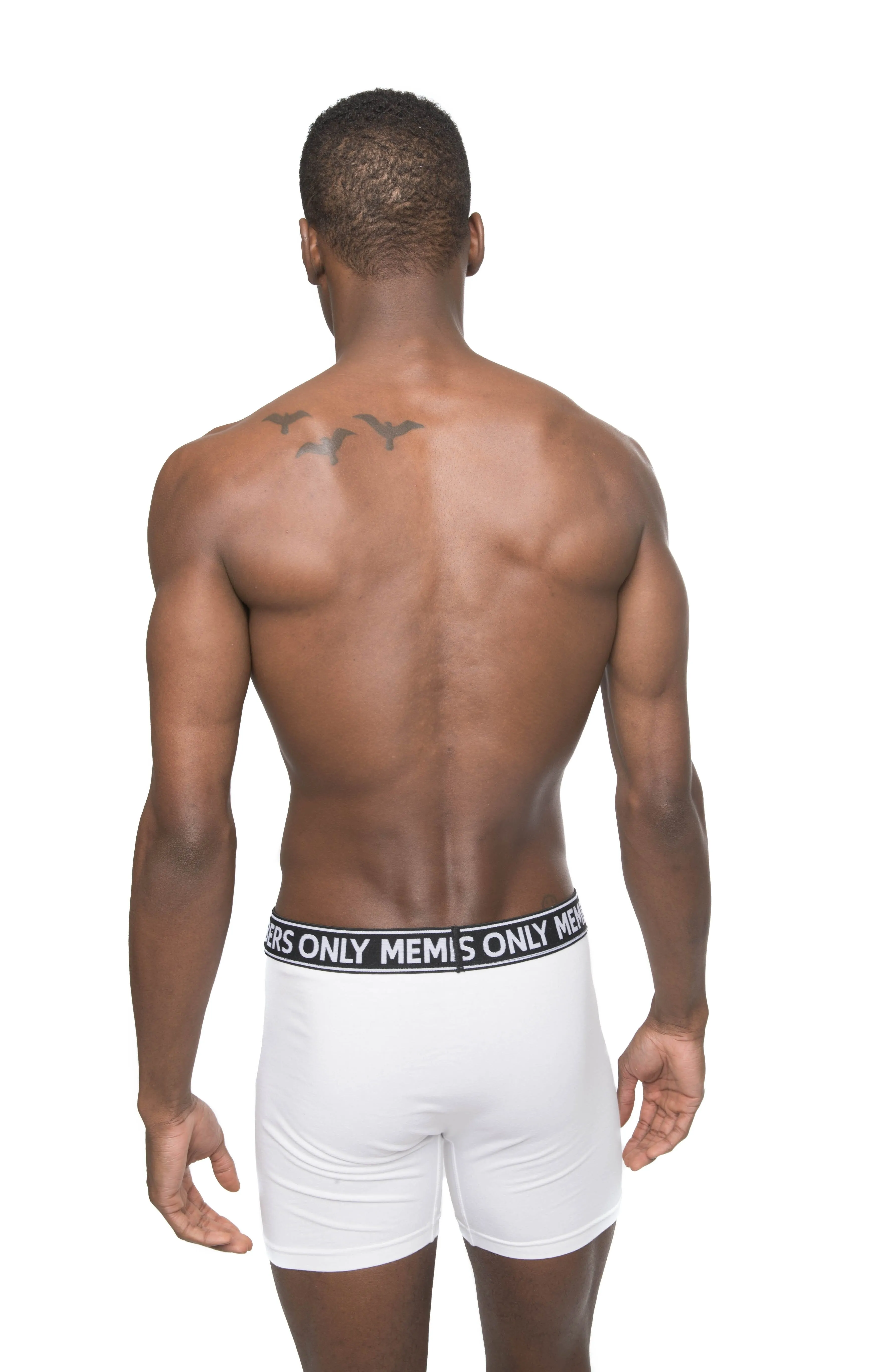 Members Only Members Only Men's 3PK Cotton Spandex Boxer Brief - Black/White/Grey