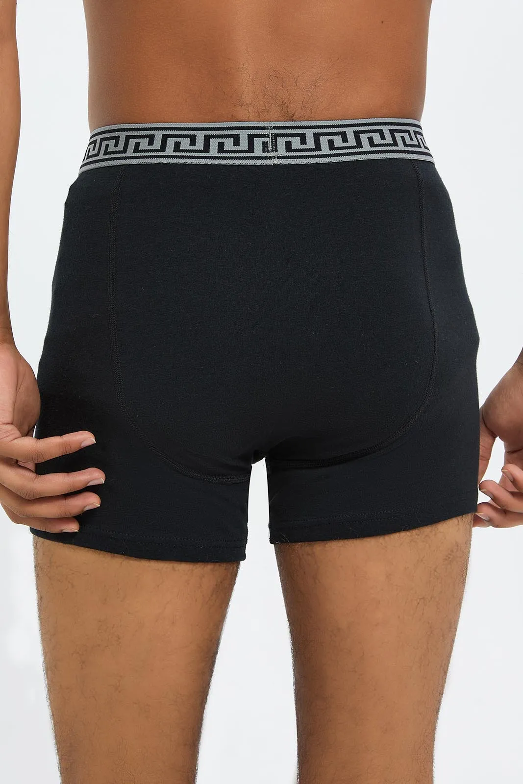 Men Black Hipster Brief Set (Pack of 2)