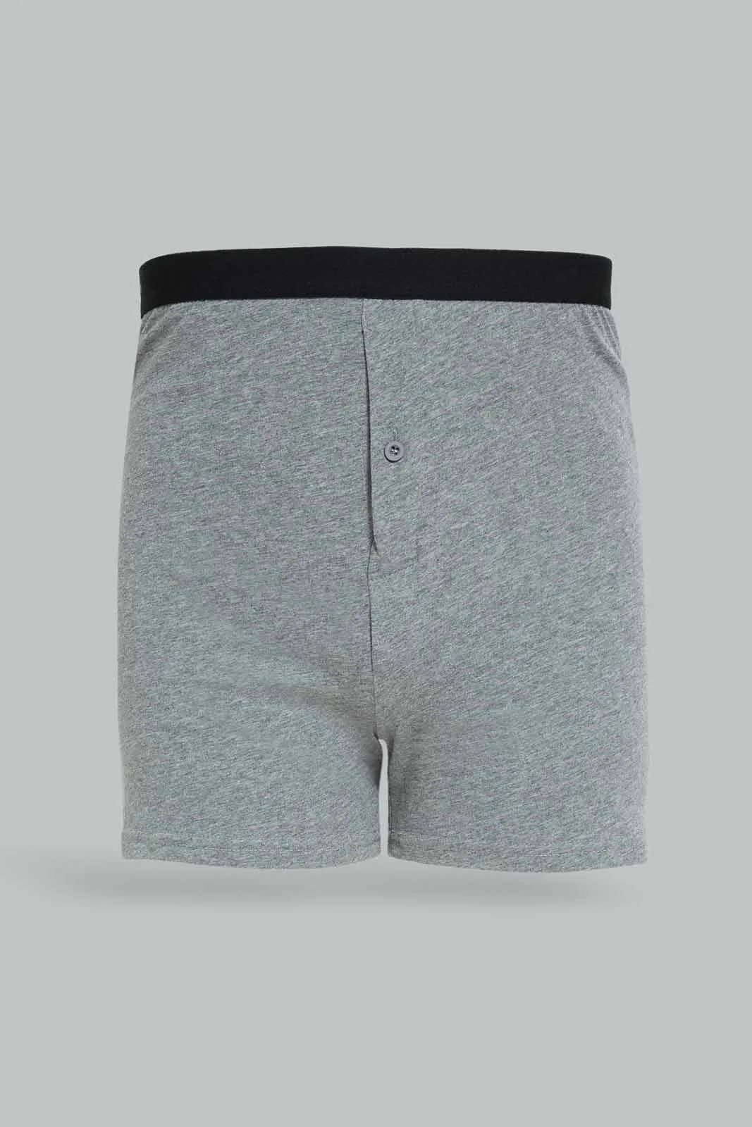 Men Grey Loose Fit Boxers Set (Pack of 2)