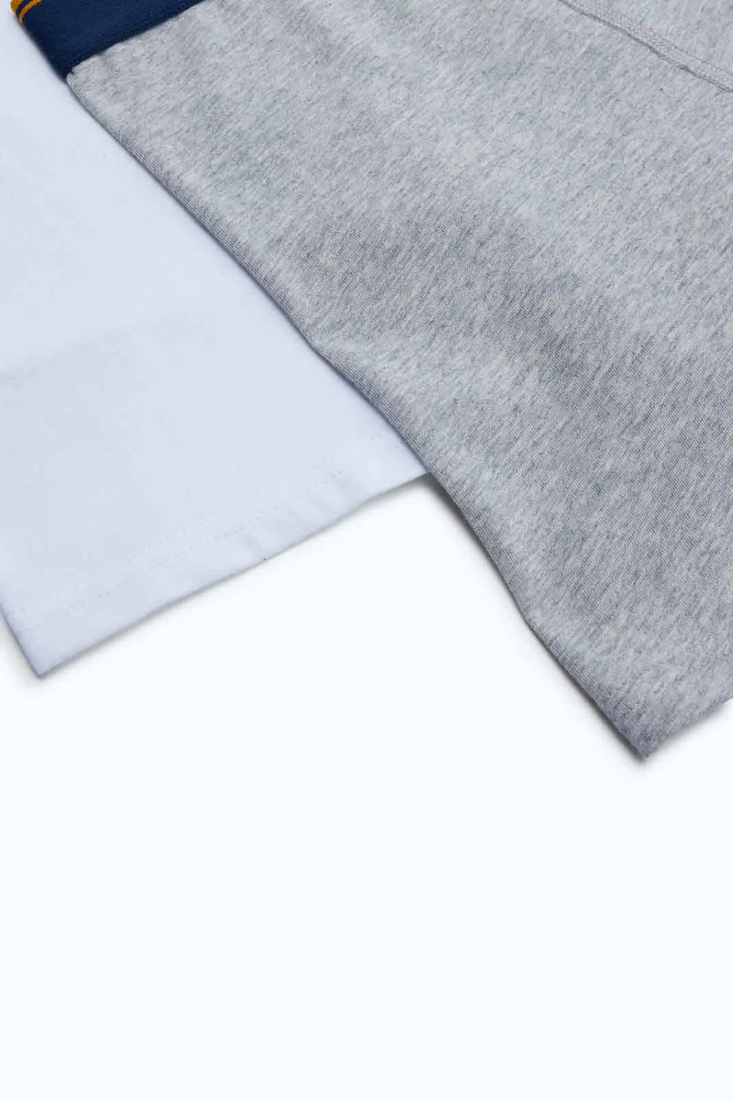 Men White And Grey Plain Hipster Brief Set (Pack of 2)