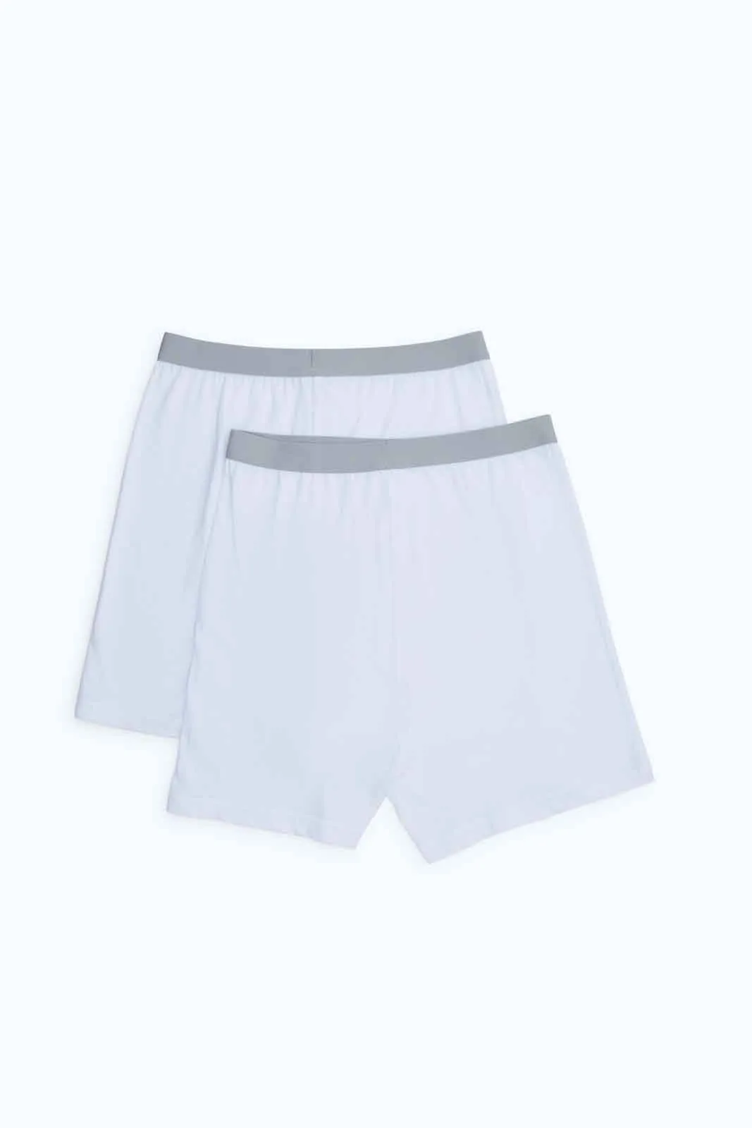 Men White Loose Knit Boxer Set (Pack of 2)