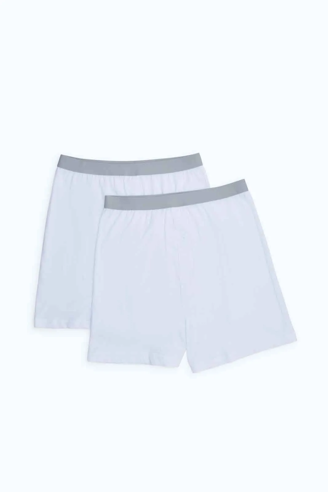 Men White Loose Knit Boxer Set (Pack of 2)