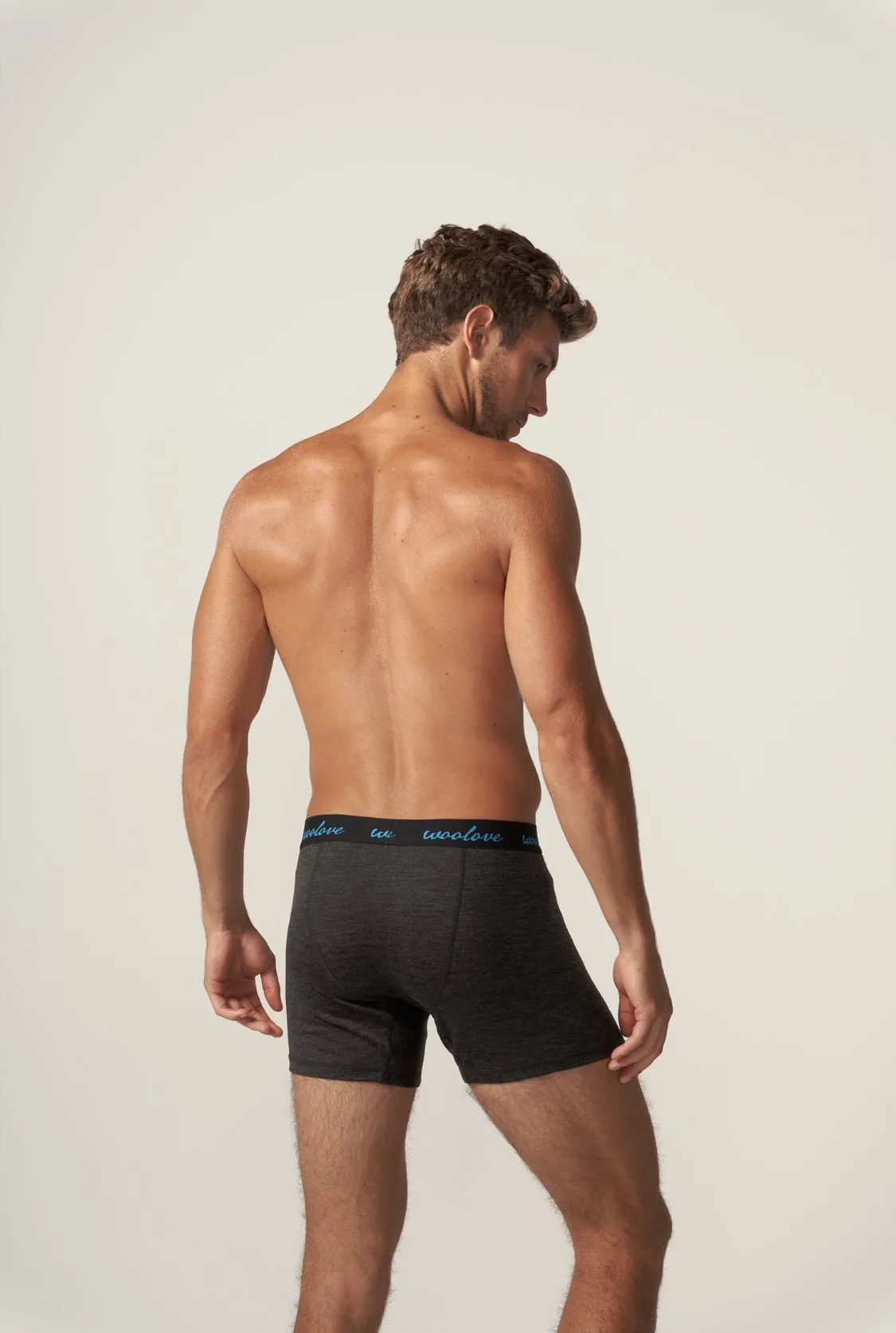 Men's 100% Merino Wool Boxer Brief Underwear