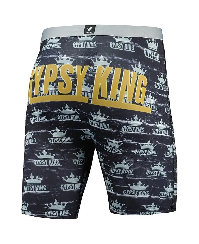 Men's Black Boxers Tyson Fury Gypsy King Crown Contenders Clothing, Black