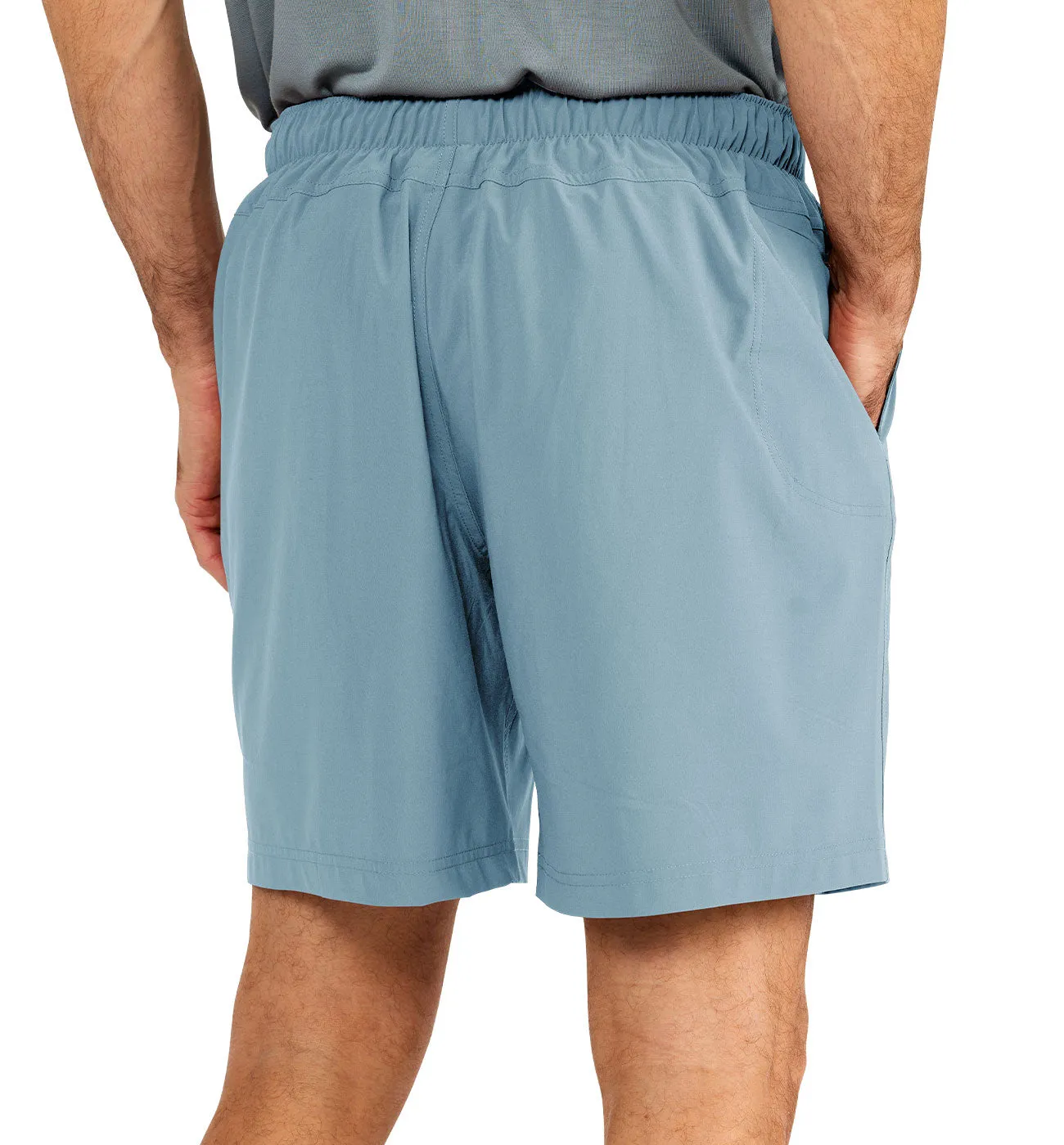 Men's Lined Breeze Short – 7" - Blue Fog