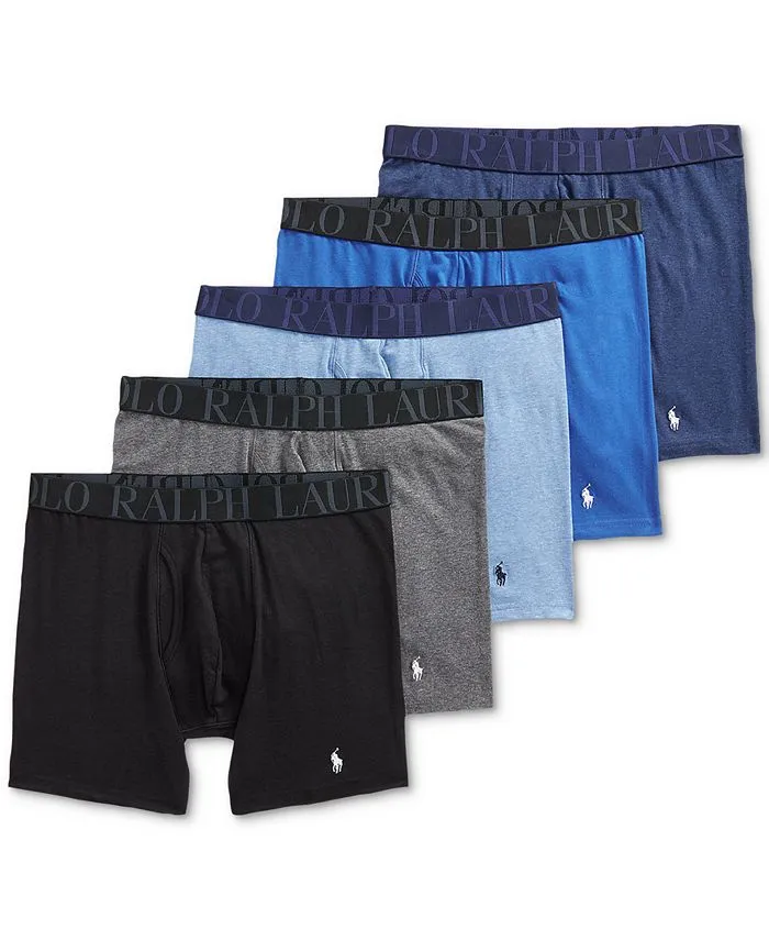 Men's stretch boxer briefs, classic cut (5 pcs.) Polo Ralph Lauren, multicolor