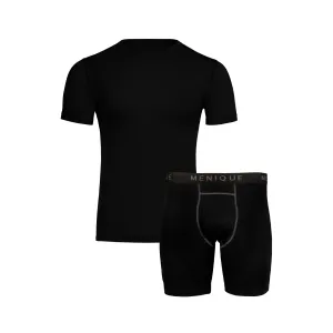 Men's T-Shirt & Boxers 2-Piece Black