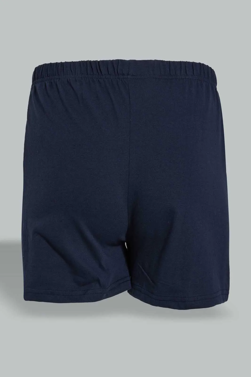 Navy And Grey Knitted Boxer Short For Men (Pack of 2)