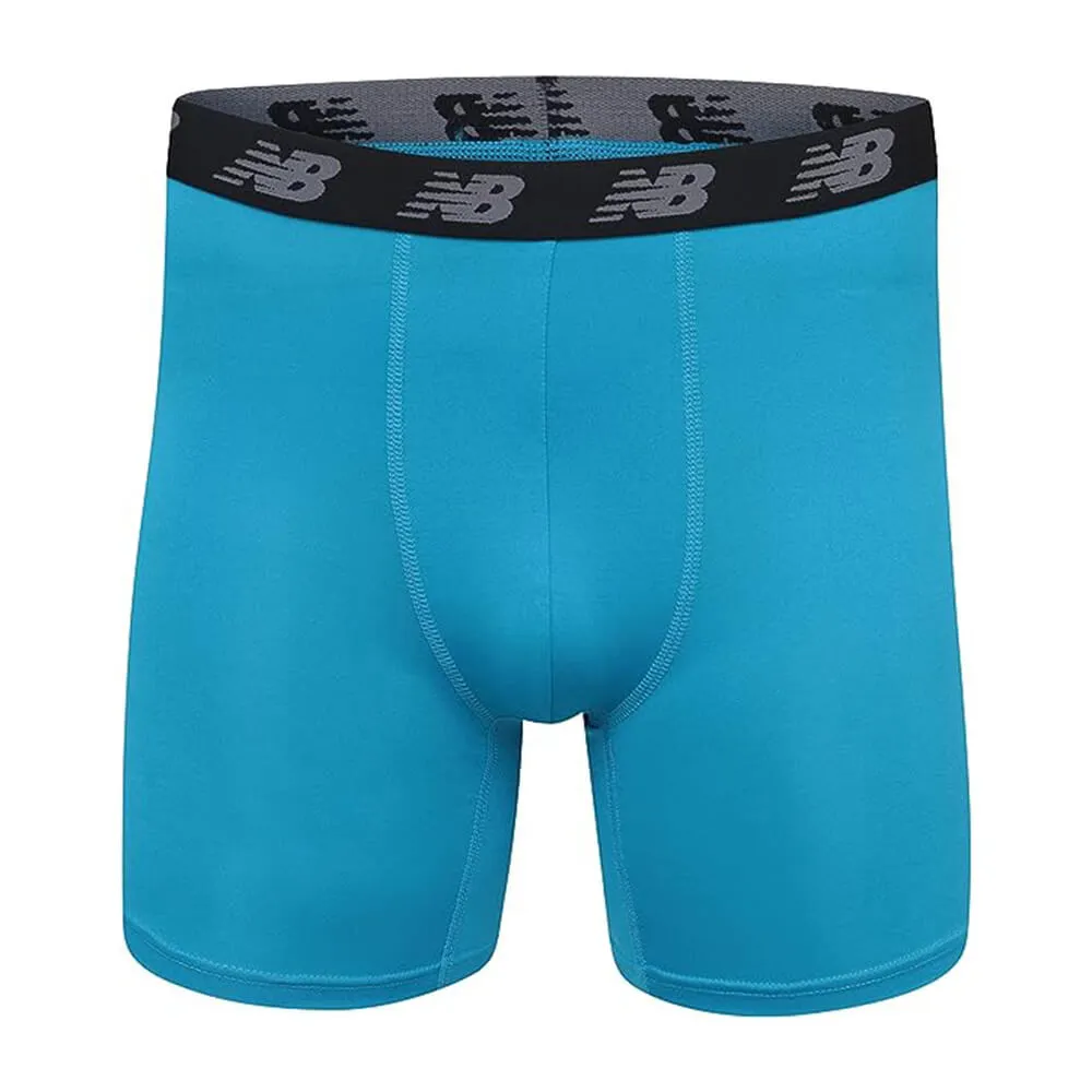 New Balance Men's Standard Boxer Briefs, light blue/blue/dark blue