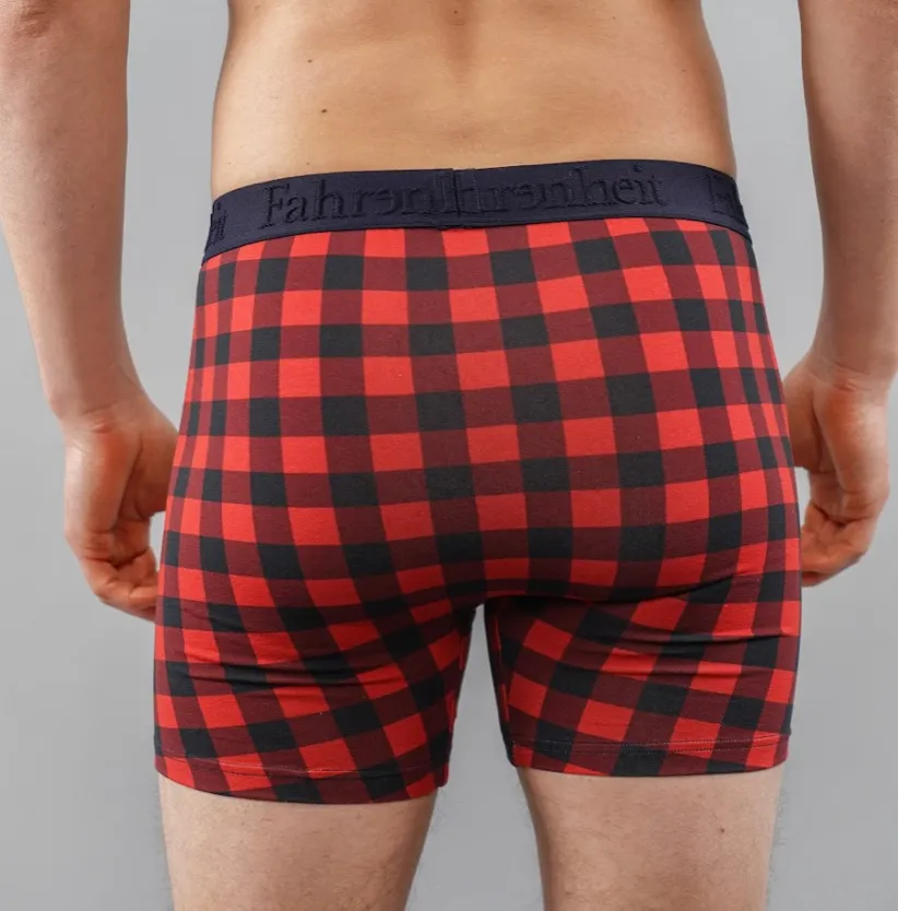 Newman Boxer Brief/ Red Buffalo Check