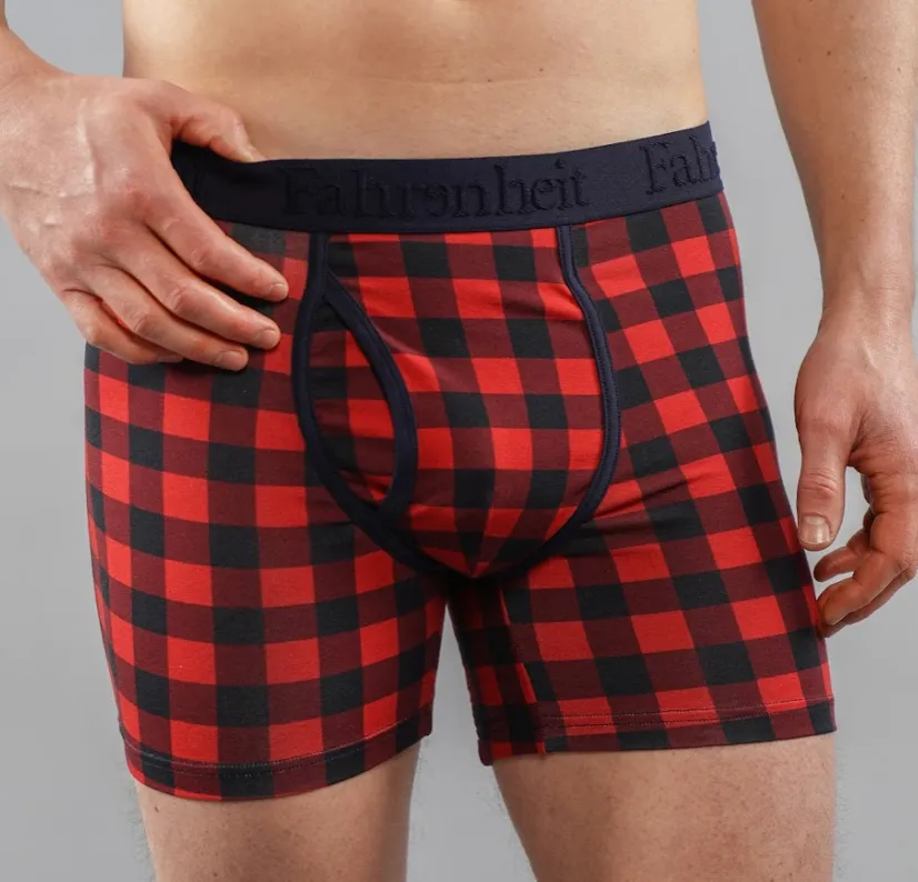 Newman Boxer Brief/ Red Buffalo Check