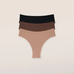 Nude Brazilian Briefs (3 Pack) - Multi