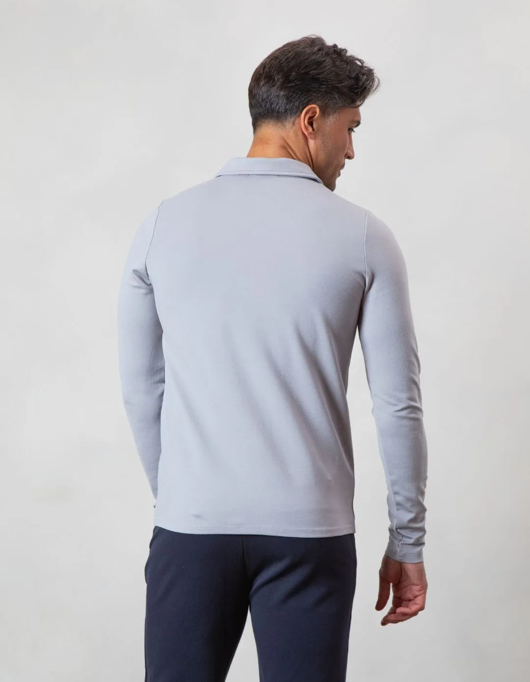 Pebble Premium L/S Zip Polo