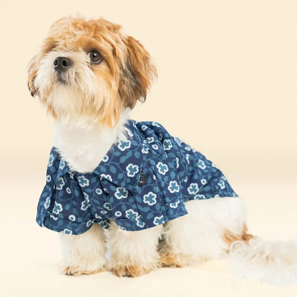 Pet Set Go Cotton Shirt for Dogs (Indigo)