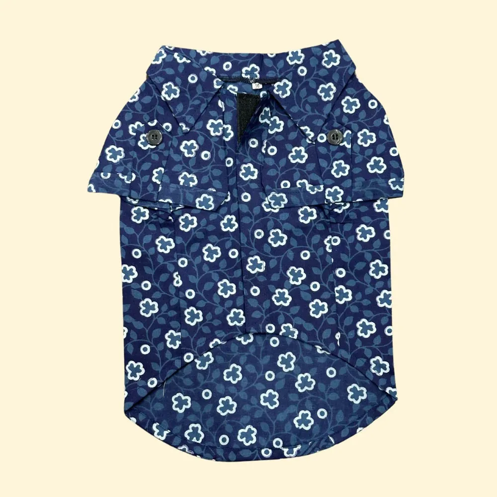 Pet Set Go Cotton Shirt for Dogs (Indigo)