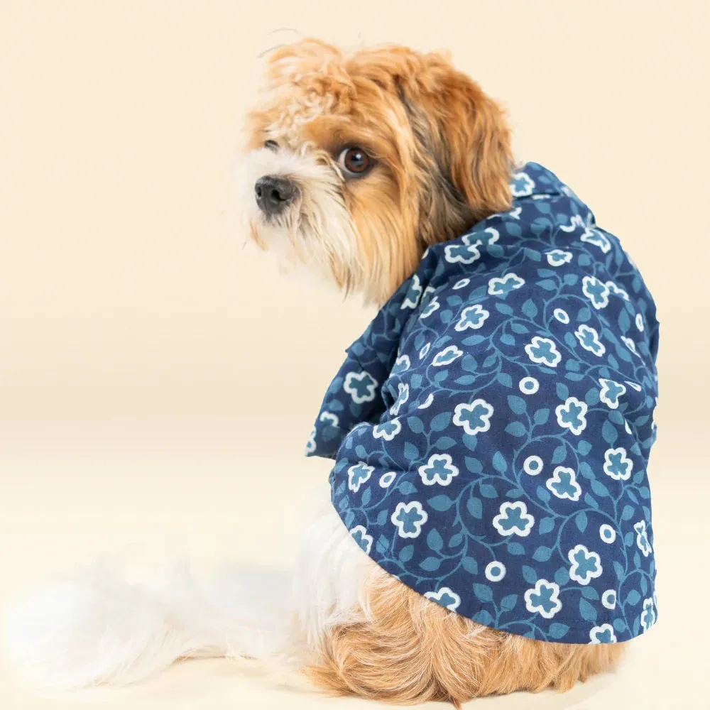 Pet Set Go Cotton Shirt for Dogs (Indigo)